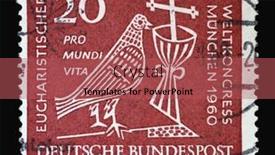  Presentation with eucharistic - Colorful presentation theme enhanced with zagreb-croatia-june-27-2014 backdrop and a  colored foreground