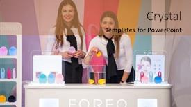  Presentation with cleansing - Colorful presentation enhanced with zagreb-croatia-march-2-2017 backdrop and a coral colored foreground