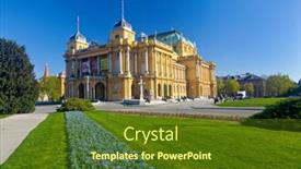  Presentation with opera - Amazing slide set having zagreb-croatia-march-28-2017 backdrop and a tawny brown colored foreground