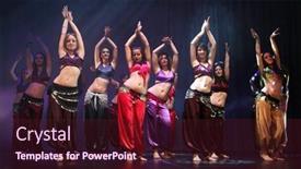  Presentation with performance - Colorful presentation theme enhanced with zagreb-croatia-may-08-belly backdrop and a wine colored foreground