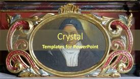  Presentation with saint joseph - Presentation theme featuring zagreb-croatia-may-11-2013 background and a violet colored foreground