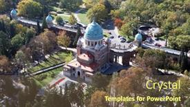  Presentation with cemetery - Amazing slides having beautiful moorish style building of tiflis railway station is the oldest in the city baku azerbaijan backdrop and a black colored foreground