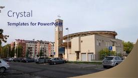  Presentation with virgin mary - PPT theme featuring zagreb-croatia-october-17-2016 background and a sky blue colored foreground