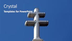  Presentation with catholic saints - Cool new presentation theme with zagreb-croatia-october-18-2013 backdrop and a  colored foreground