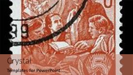  Presentation with youth learning - Presentation consisting of zagreb-croatia-september-05-2014 background and a coral colored foreground