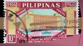  Presentation with 60th anniversary - Theme featuring zagreb-croatia-september-18-2014 background and a coral colored foreground