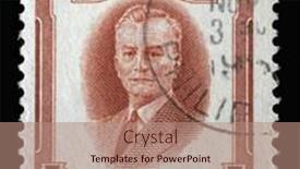  Presentation with president - Slide set with zagreb-croatia-september-18-2014 background and a coral colored foreground