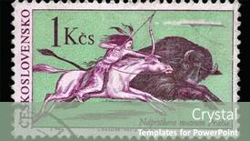  Presentation with czechoslovakia - Theme with zagreb-croatia-september-18-2014 background and a gray colored foreground