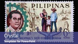  Presentation with filipino family - Slide set having zagreb-croatia-september-18-2014 background and a ocean colored foreground