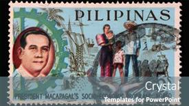  Presentation with filipino family - Presentation with zagreb-croatia-september-18-2014 background and a gray colored foreground