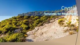  Presentation with zakynthos - PPT theme consisting of zakynthos-greece-landscape-the-region background and a ocean colored foreground