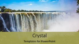  Presentation with water river - Amazing PPT theme having zambezi river in south africa backdrop and a yellow colored foreground