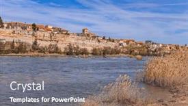  Presentation with old - Presentation theme with zamora-cathedral-old-town background and a gray colored foreground