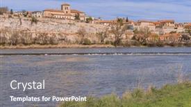  Presentation with old - Slides having zamora-cathedral-old-town background and a gray colored foreground