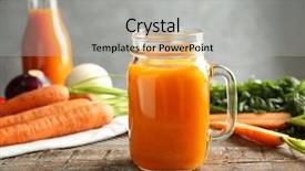  Presentation with mason jar - Beautiful slide deck featuring zanahoria - composition with mason jar backdrop and a light gray colored foreground