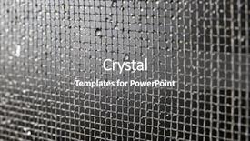  Presentation with texture - PPT theme featuring zancudo - window screen texture closeup background and a gray colored foreground