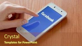  Presentation with facebook - Theme consisting of zaporizhzhya-ukraine-january-23-2015 background and a tawny brown colored foreground