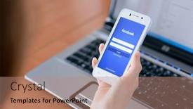  Presentation with facebook - Cool new PPT theme with zaporizhzhya-ukraine-january-23-2015 backdrop and a coral colored foreground