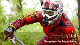  Presentation with trail competition - Presentation theme consisting of zaporizhzhya-ukraine-may-03-2015 background and a tawny brown colored foreground