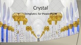  Presentation with zayed - Cool new slides with zayed mosque abu dhabi unit backdrop and a soft green colored foreground