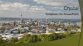  Presentation with eden - Cool new slides with zealand viewed from mount eden backdrop and a light gray colored foreground