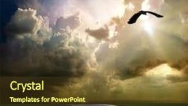  Presentation with country turkmenistan - PPT layouts with zebra crossing - country road across the steppe background and a tawny brown colored foreground