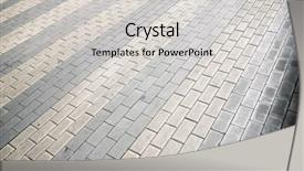  Presentation with school crossing safety - Presentation theme featuring zebras - zebra crossing in zaragoza spain background and a light gray colored foreground