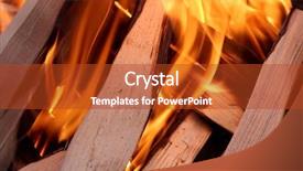  Presentation with flames - Amazing presentation design having zel - charred wood and bright flames backdrop and a  colored foreground