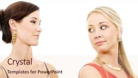  Presentation with german shepherd two young puppys - Presentation theme featuring zel - picture of two young girlfriends background and a lemonade colored foreground