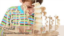  Presentation with artificial intelligence social work - Presentation theme enhanced with selected focus on dark-haired smiling pregnant woman wearing nice shirt and black pants sitting in the comfortable chair with her little smiling son looking out for grandparents their living room on background background and a soft green colored foreground