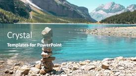  Presentation with zen - Slides featuring zen-balancing-pebbles-next background and a seafoam green colored foreground