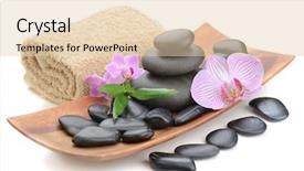  Presentation with zen - Cool new slides with zen basalt stones and orchid on the white backdrop and a lemonade colored foreground