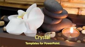  Presentation with zen - Slide deck consisting of zen basalt stones background and a tawny brown colored foreground
