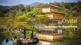  Presentation with kyoto zen - Cool new presentation with zen-buddhist-temple backdrop and a tawny brown colored foreground