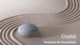  Presentation with zen stone - Amazing PPT layouts having zen garden japanese garden zen backdrop and a gray colored foreground