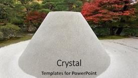  Presentation with garden sand - Presentation theme enhanced with zen-garden-sand-tower-named background and a light gray colored foreground