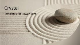  Presentation with zen - Audience pleasing presentation consisting of zen garden backdrop and a soft green colored foreground