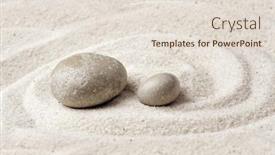  Presentation with spa meditation - PPT layouts featuring zen-meditation-stone-round-rock background and a lemonade colored foreground
