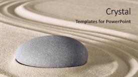  Presentation with zen stone - Audience pleasing PPT layouts consisting of tao - zen meditation stone traditional japanese backdrop and a soft green colored foreground
