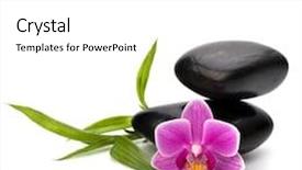  Presentation with zen - Slide deck enhanced with peaceful asia nature background - zen pebbles balance spa background and a white colored foreground