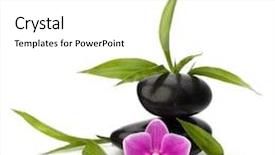  Presentation with zen - PPT theme featuring zen pebbles balance spa and healthcare concept background and a white colored foreground