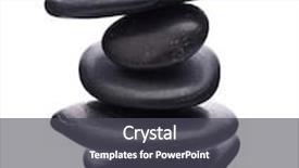  Presentation with spa concept - Cool new presentation with zen pebbles balance spa and healthcare concept backdrop and a dark gray colored foreground