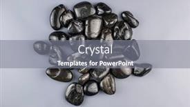  Presentation with spa concept stone - Beautiful presentation design featuring zen-pebbles-stone-spa backdrop and a gray colored foreground
