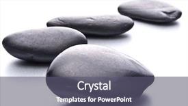  Presentation with spa concept stone - Audience pleasing presentation theme consisting of portrait of handsome young business man using his mobile phone in the street backdrop and a gray colored foreground.