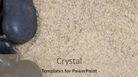  Presentation with zen - PPT theme enhanced with zen-spa-river-rocks background and a mint green colored foreground