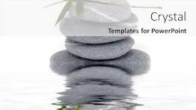  Presentation with zen stones - Theme consisting of zen-stack-stones-and-bamboo background and a white colored foreground