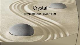  Presentation with zen stone - Beautiful PPT layouts featuring zen stone garden backdrop and a mint green colored foreground