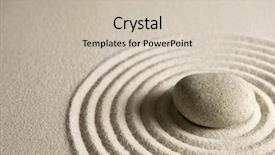  Presentation with zen stone - Presentation having zen stone background and a soft green colored foreground