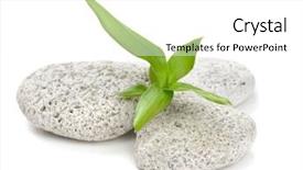  Presentation with buddhism - Theme having zen stones and bamboo background and a white colored foreground