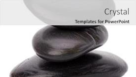  Presentation with zen stones - Audience pleasing PPT theme consisting of zen-stones-isolated-on-white backdrop and a white colored foreground